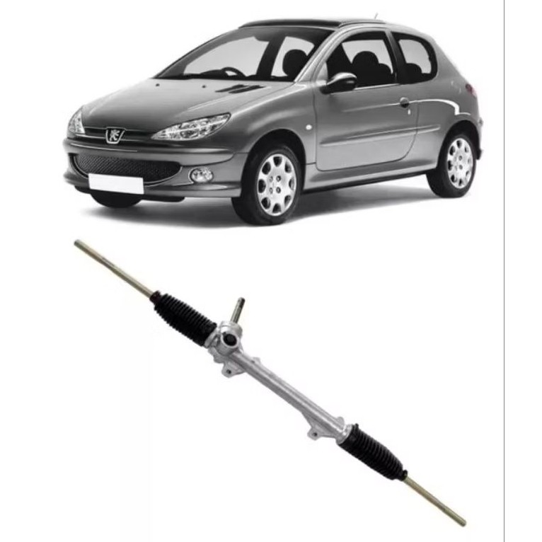 Caixa de direção mecânica Peugeot 206/207 1998 a 2012 Recondicionada