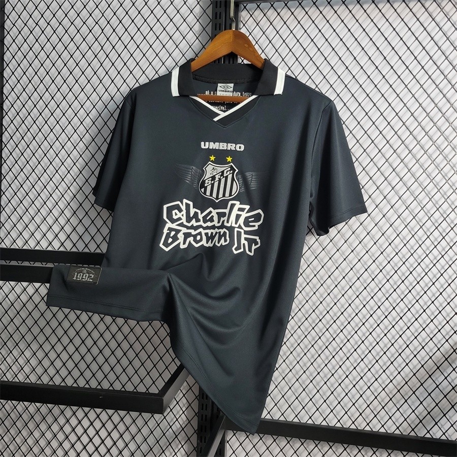 Camisa Esportiva Masculina Preta De Edição Limitada 22/23 Ss Santos Jersey