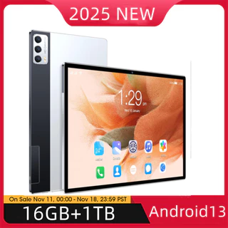 2025 Novo Tablet Android14 5G Duplo SIM Desbloqueado 12 Polegadas 16GB RAM 1TB ROM WiFi GPS Crianças