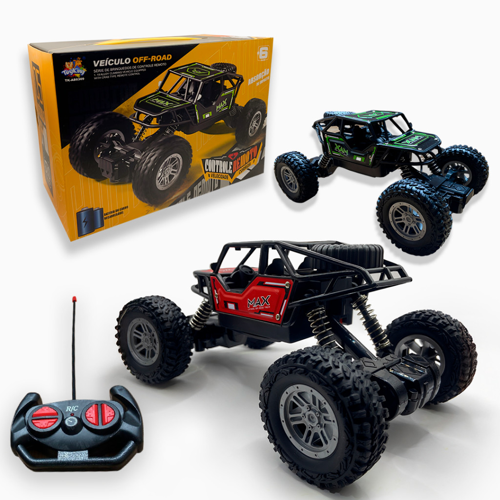 Carrinho Controle Remoto Off Road 4x2 Rally Brinquedo Recarregável ...