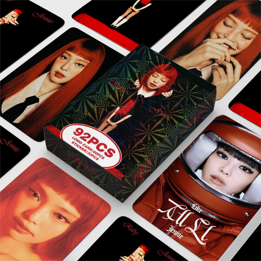 KPOP 92 Unidades/Caixa BLACKPINK SOLO Jennie Photocards Ruby LOMO