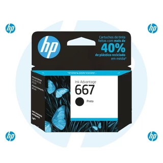 Cartucho de Tinta HP 667 Preto Advantage Original -