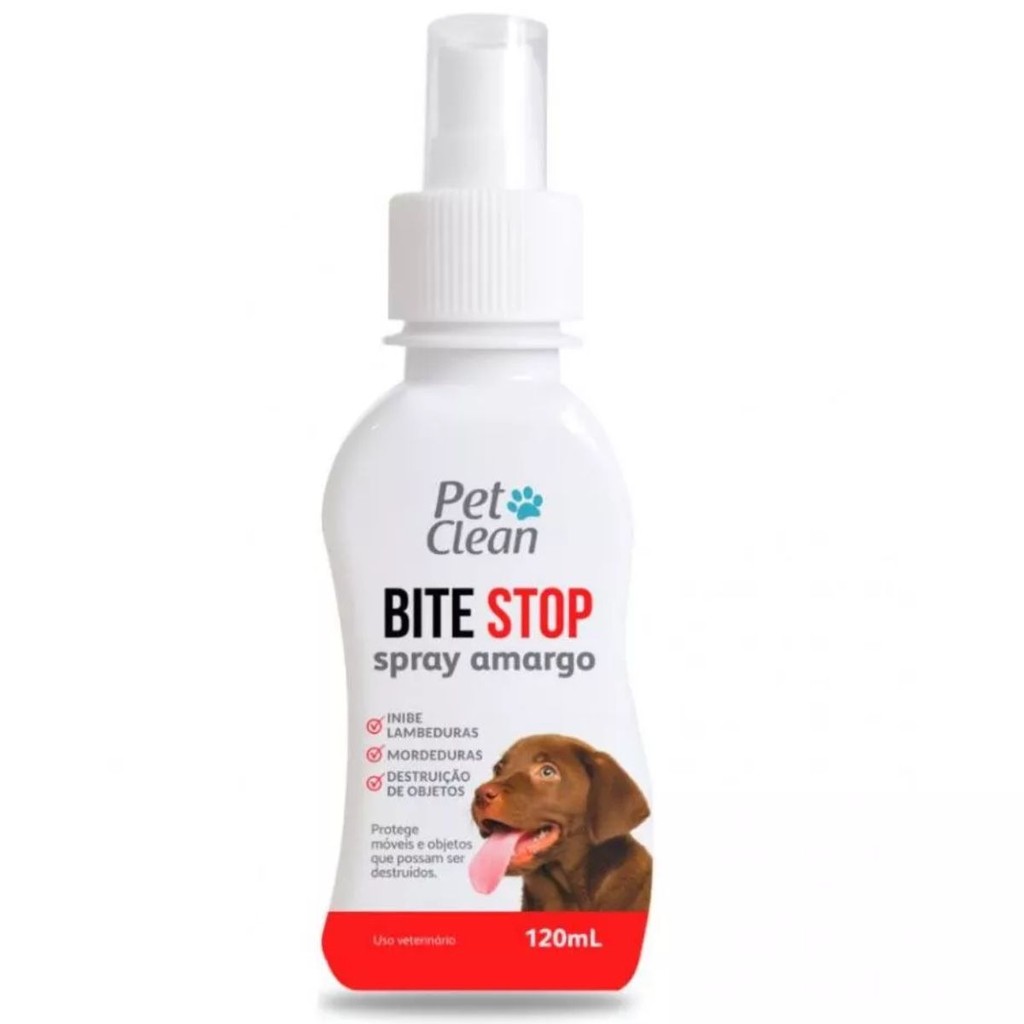 Bite Stop Spray Amargo Adestrador 120ml - Pet Clean | Shopee Brasil