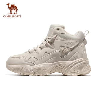 CAMEL SPORTS Sapatos Casuais Ao Ar Livre Femininos De Cano Médio Alto E Algodão De Veludo Antiderrapante Amortecimento R