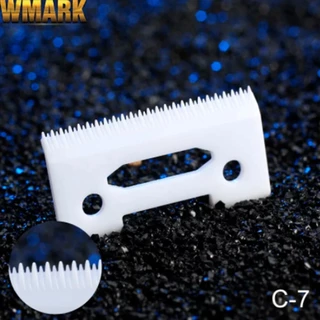 Lamina C7w Branco Serrilhada Cerâmica Para Maquinas De Cabelo Wmark
