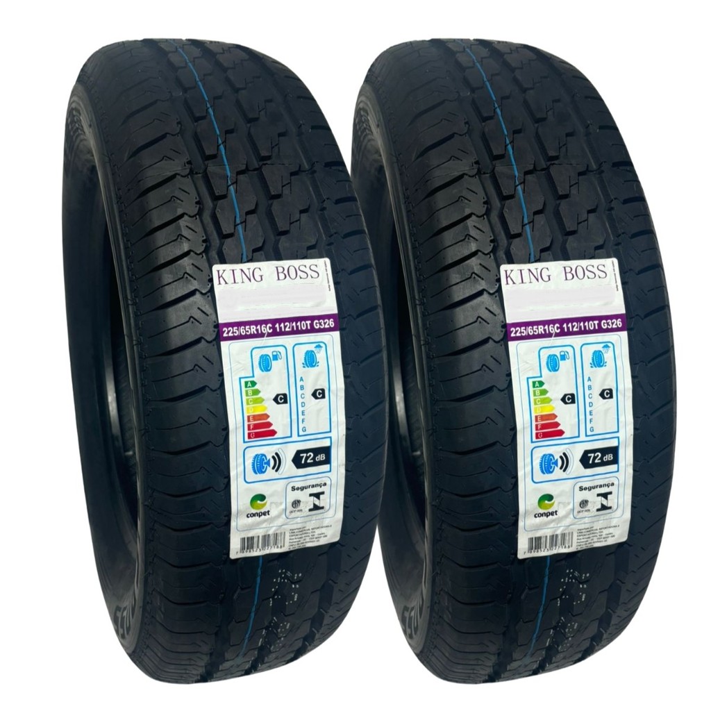 KIT 02 PNEUS 225/65R16C 112/110T G326 KINGBOSS CARGA ARO 16 LONADO ...