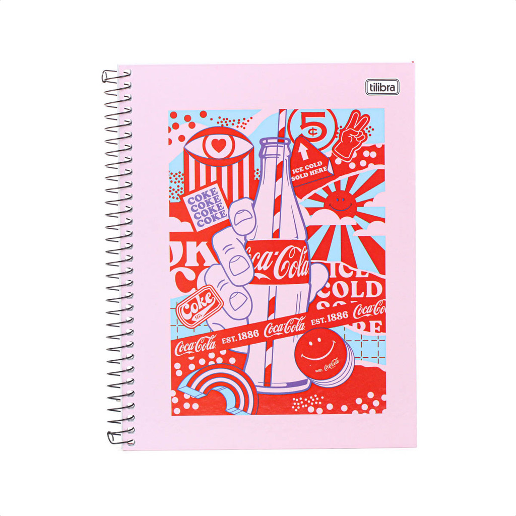 Caderno Coca Cola Universitário Espiral Sortido - Único