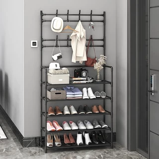 Arara 4/5 andar Sapateira Organizadora cabideiro suporte Multiuso Sapato Tenis Roupa Closet Quarto Armários