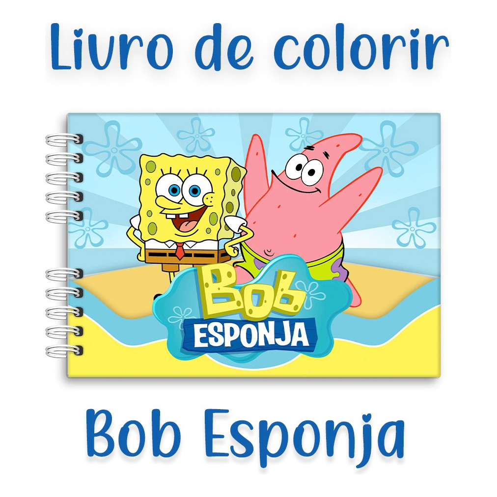 Livro Colorir Bob Esponja Estilo Bobbie Goods Pronta Entrega | Shopee ...