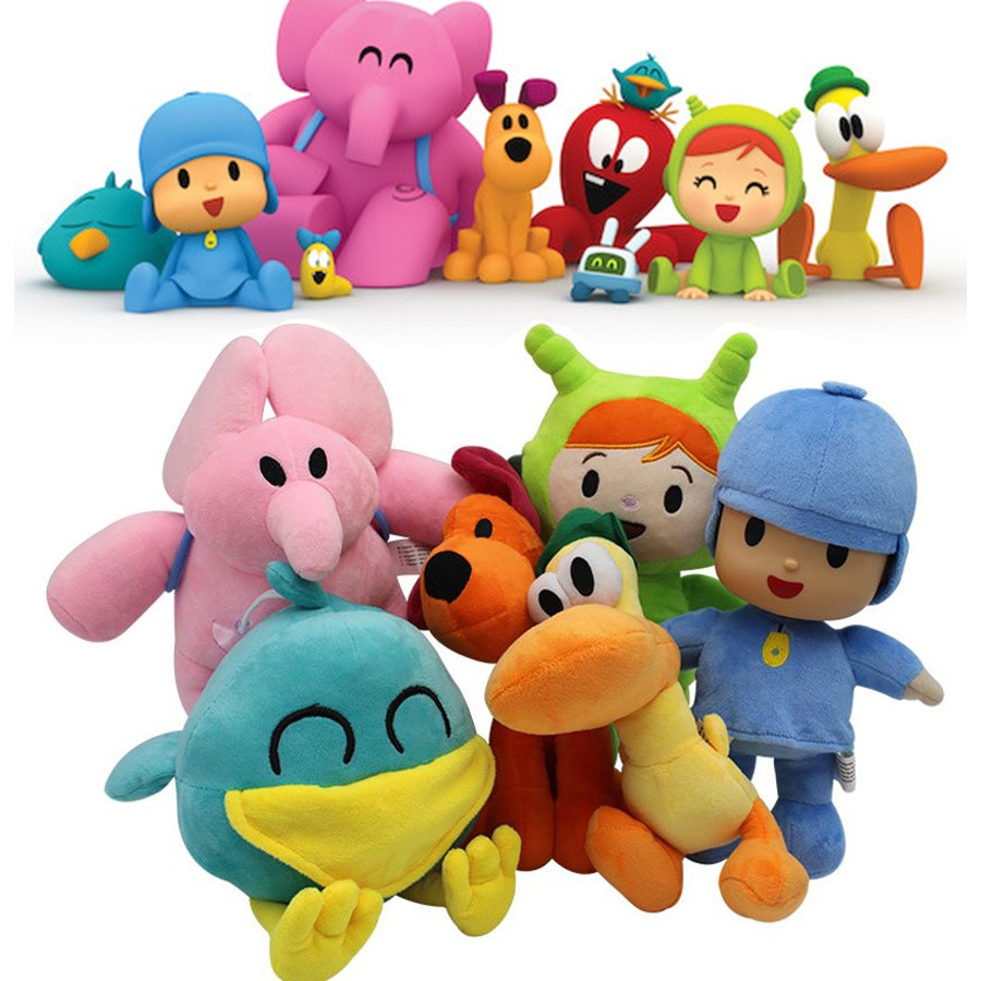 Set De Muñecos De Peluche De Pocoyó, Elly, Loula, Nina, Pato | Cuotas