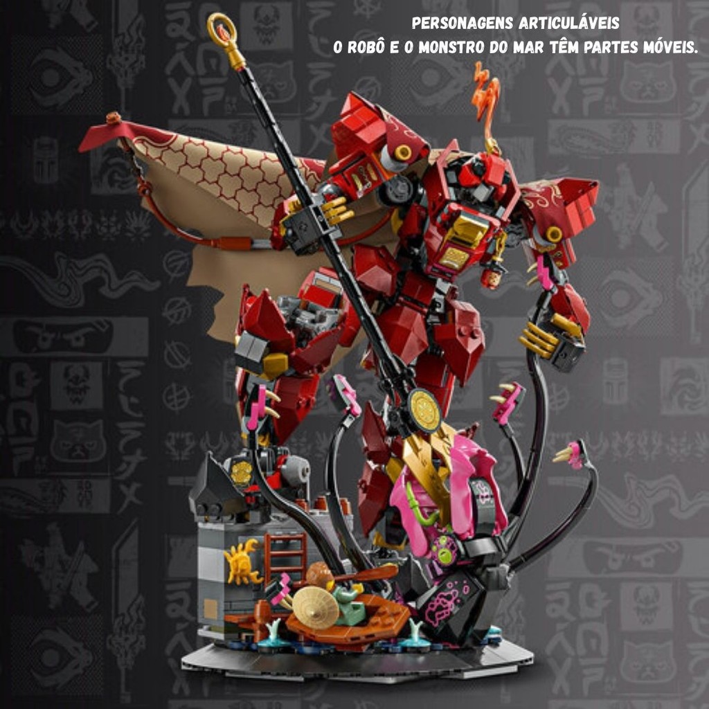Lego Ninjago O Meca Cavaleiro de Fogo 996pcs - 71846 | Shopee Brasil