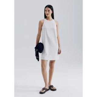 Vestido Curto Evasê Com Linho Hering