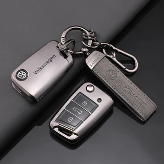 TPU Carro Inteligente Remoto Chave Caso Capa Escudo Titular Para VW Volkswagen Golf 7 MK7 Tiguan MK2 T-roc cross Auto Ch