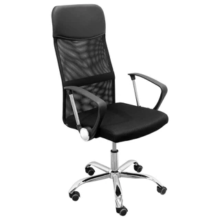 Cadeira Presidente de Escritório em Tela Mesh Base Giratória em Oferta na Shopee