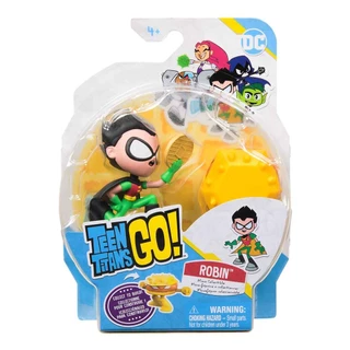Boneco Robin + 1 Peça Robô de Hamburguer - Jovens Titãs