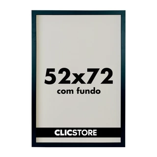 Moldura Quadro 52x72 p/ Quebra Cabeça Grow Puzzle 1000 peças Quadro s/ Vidro Decoração Parede Sala