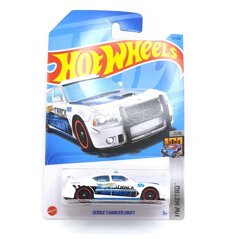 Hot Wheels Dodge Charger Drift - Blue, 1:64 Scale Die-Cast Car (217/250 Rescue Series) - View #11