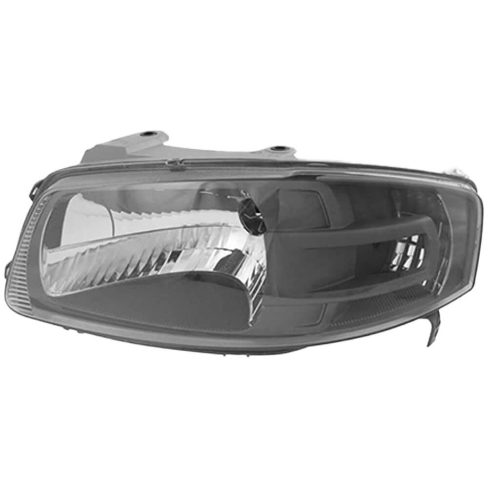 Farol Volkswagen Gol G4 2006 a 2014 Máscara Cinza Com Pisca Orgus FW539