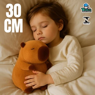 Capivara de Pelúcia Super Fofa – 30 cm | Antialérgica e Lavável com Zíper