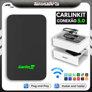 CarlinKit 5.0 2Air Wireless Android Auto Box Portátil CarPlay Dongle Para Rádio Automóvel Com/Fio