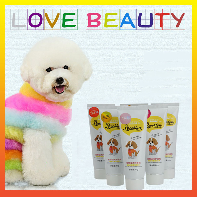 Tinta para Pelo de Pet 80ml, Corante para Cachorro e Gato, Produtos de ...