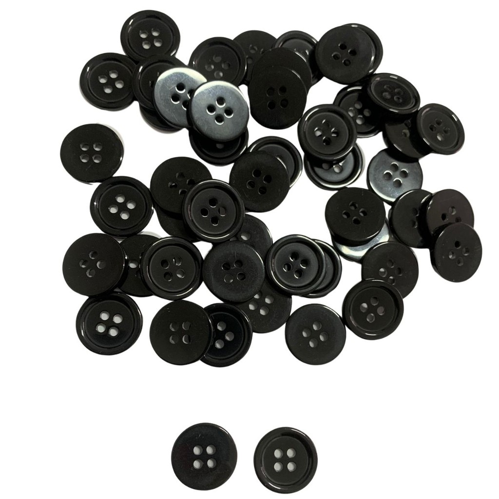 Botão de 20mm Para Roupa 4 Furos Artesanato Pacote 100 peças | Shopee ...