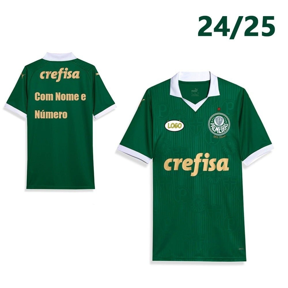 Palmeiras casa 24/25 camisas personalizadas para os fãs