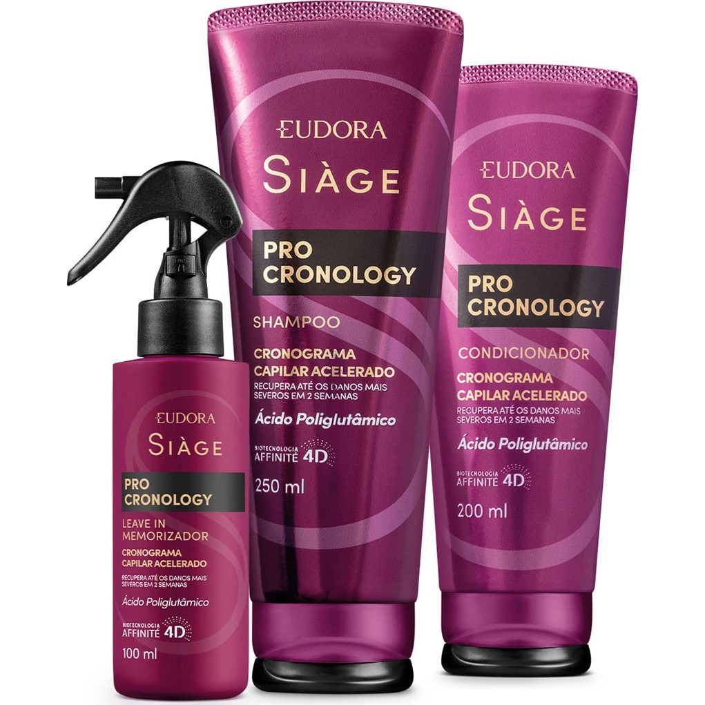 PRO CRONOLOGY SHAMPOO + CONDICIONADOR + LEAVE IN