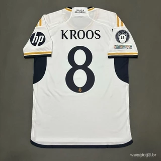 23-24 Real Madrid BELLINGHAM Alta Qualidade Futebol T-Shirt Material de Reprodução S-4XL KROOS MODRIC VINI JR. MBAPPE
