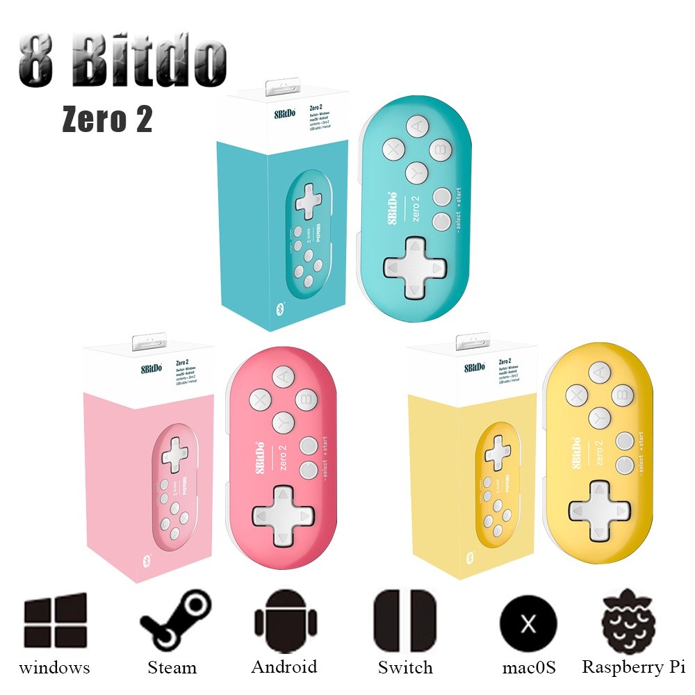 Controle 8Bitdo Zero 2 Mini Sem Fio Gamepad Envio Imediato