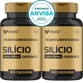 KIT 2x Silício Orgânico - 60 Cápsulas 490mg - Muwiz