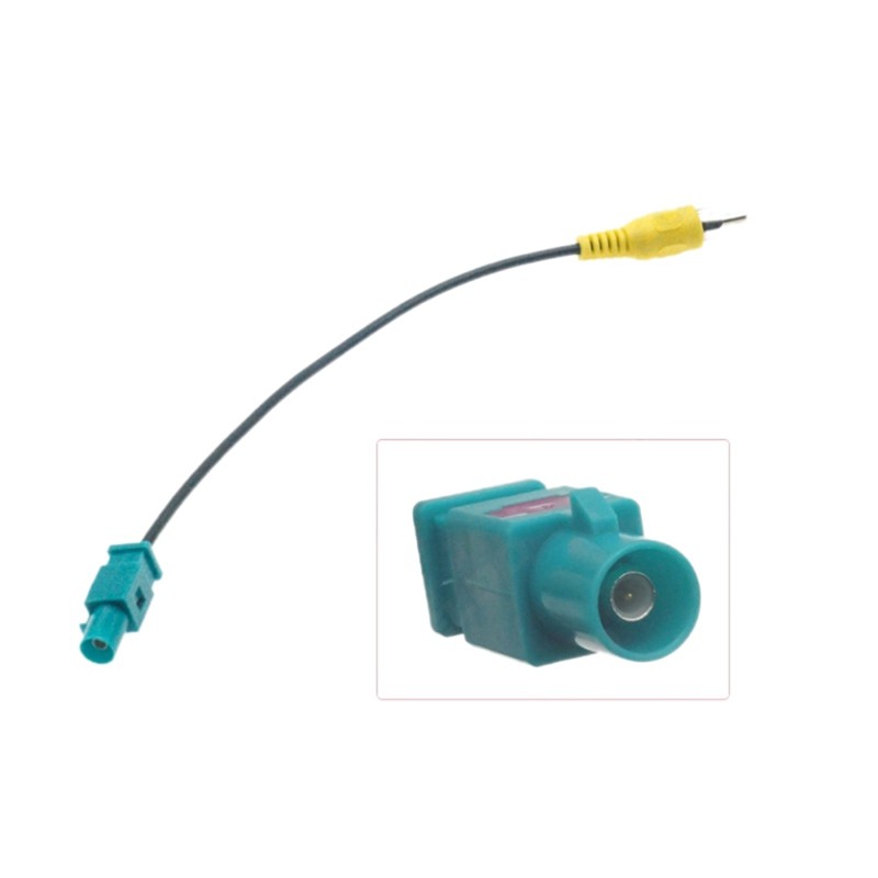Para-Cabo Adaptador De Câmera De Visão Traseira Fakra Conector Linha De Ré Fio De Conversão Do Carro