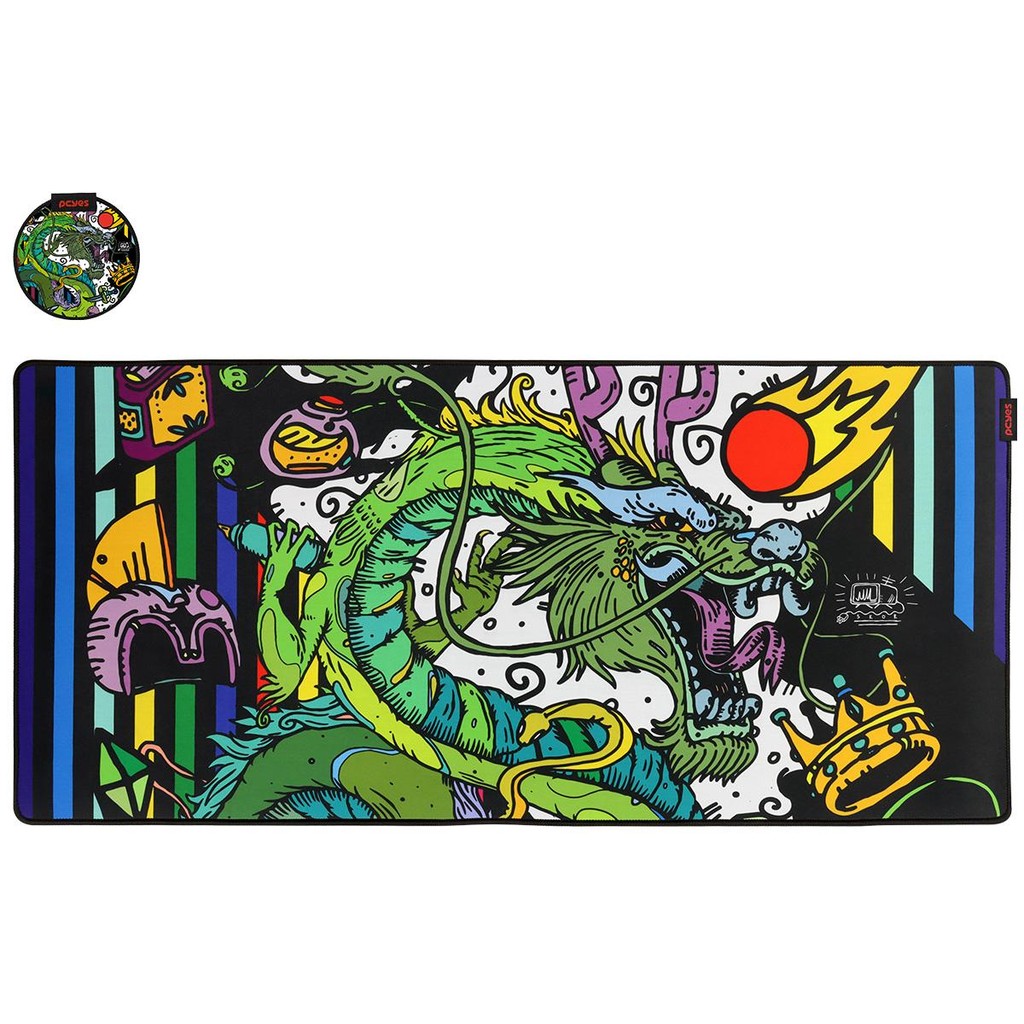 Mouse Pad Gamer PCyes Maze Extended Black Vulcan - 900 X 420