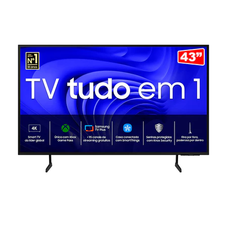 Smart TV 43'' Samsung 43DU7700 UHD Crystal 4K Alexa built in