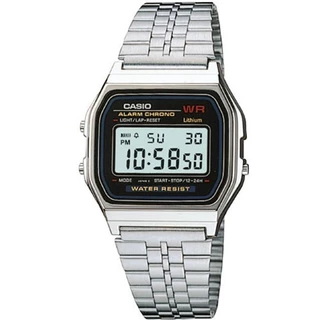 Relógio Casio Unissex Vintage Digital Prata Original Presente A159WA-N1DF