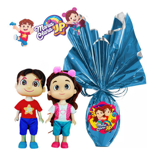 Ovo Páscoa Infantil Acompanha Os Bonecos Da Maria Clara E Jp | Shopee ...