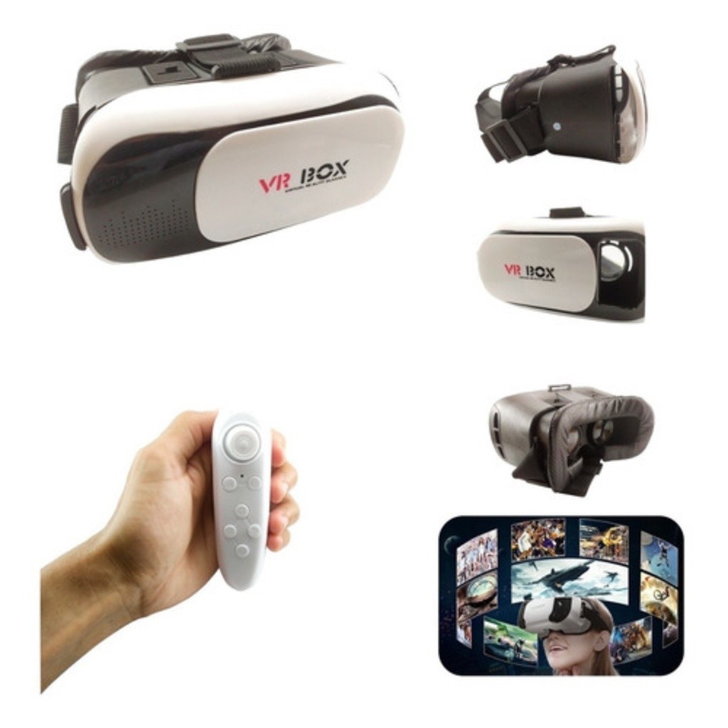 Óculos Vr Box Realidade Virtual Controle Cardboard 3d
