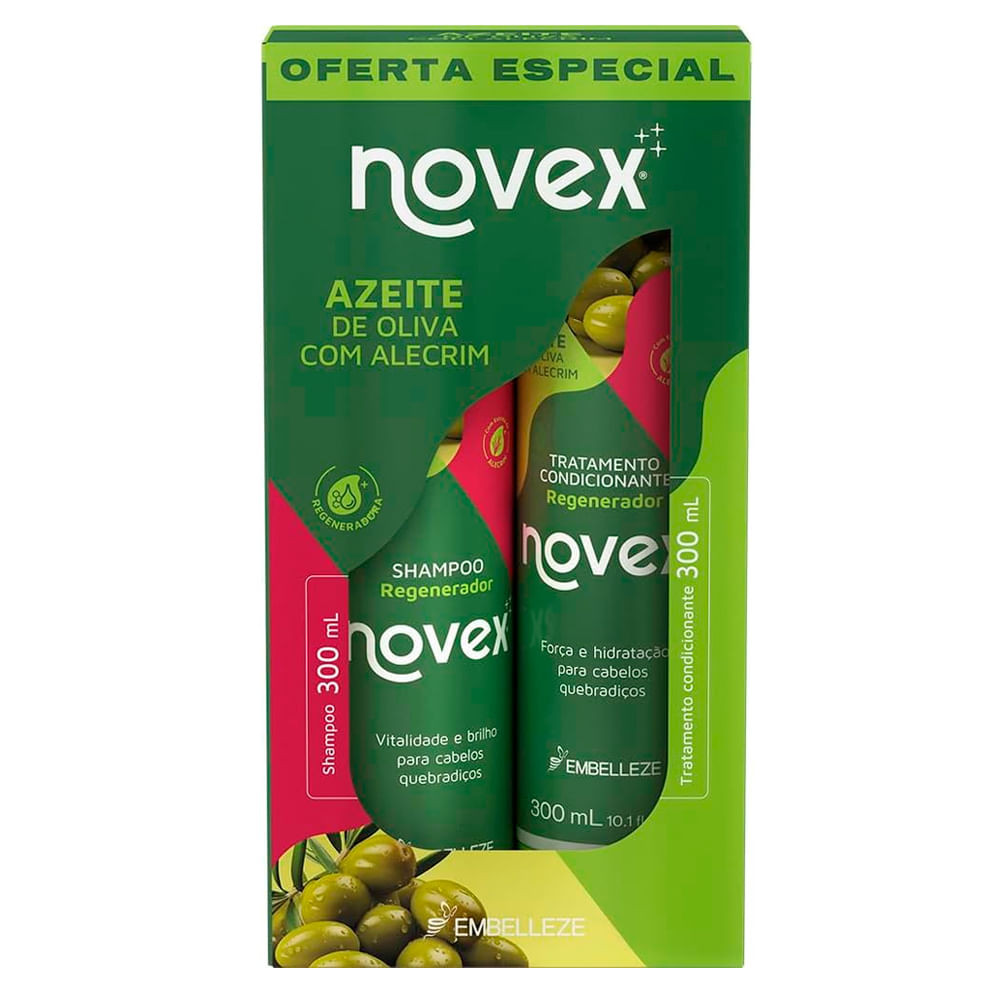 Kit Shampoo e Condicionador Novex Azeite De Oliva 300ml | Shopee Brasil