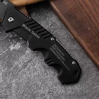 Canivete Aço Preto Faca de cozinha para frutas Para Cozinha Pesca Camping Sobrevivência
