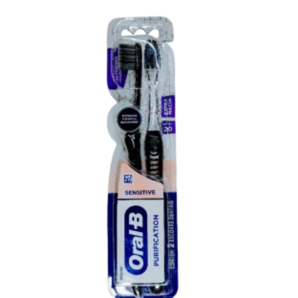 Escova Dental Purification Sensitive Com 2 Unidades Oral B