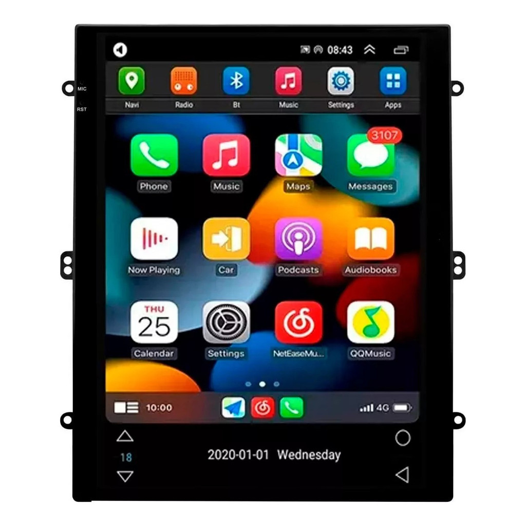 Central Multimídia 13" Slim – Carplay e Android Auto | Shopee Brasil