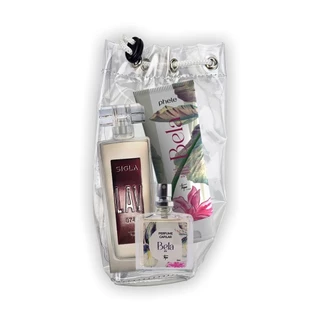 Kit Bela L.A.V. (074) - Perfume 100ml + Hidratante 200g + Perfume Capilar + Necessaire