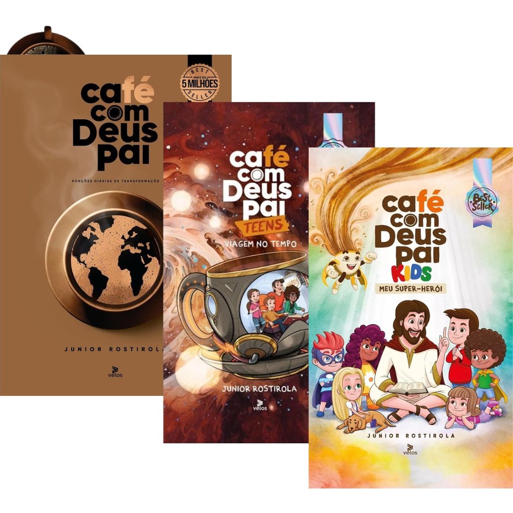 Kit 3 Livros | Café Com Deus Pai 2025 + Café com Deus Pai Teens + Café ...