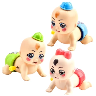 Kit 3 Unidades Brinquedo Boneca Bebê Baby Engatinha Infantil Castela
