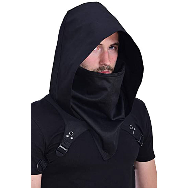 Capa Com Capuz Adulto Cyberpunk Trajes Medieval Assassino Cosplay ...