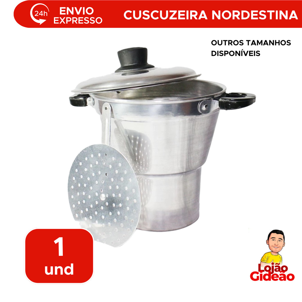 Brazilian Couscous Aluminio Brilhante Cuscuzeiro Nordestino ...