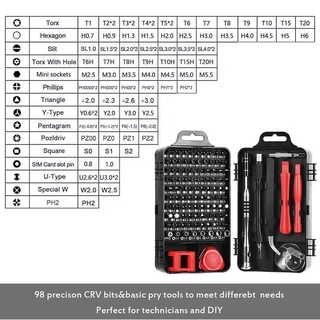 Ferramenta De Reparo Conjunto Profissional Xlw-115 Multi Uso