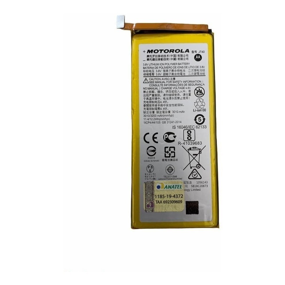 Flex Carga Bateira Motorola Moto G6 Plus Jt40 Original | Shopee Brasil