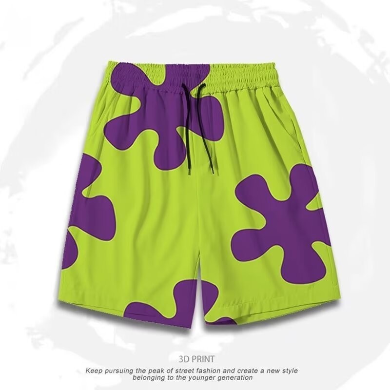 Patrick Estrela O Mesmo Estilo De Shorts Verão Casa Calças De Pijama Casual Quarto Moletom Solto Homens E Mulheres Casai