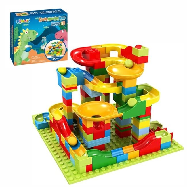 Pista De Bolinhas Circuito Blocos De Montar 170 Pçs Brinquedo | Shopee ...